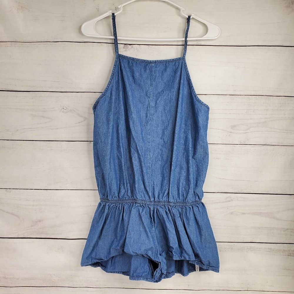 One Teaspoon Chambray Short Romper